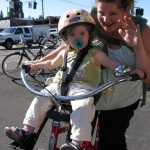 Bobike front seat and nutcase helmet
