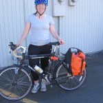 Nicole and her decked out new Surly LHT