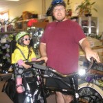 Rory and Jake on their new Surly Big Dummy